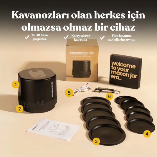 Mason Genie® Vakumlu Saklama Kiti
