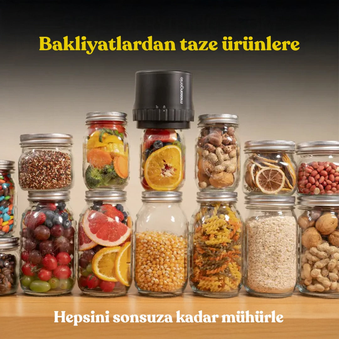 Mason Genie® Vakumlu Saklama Kiti